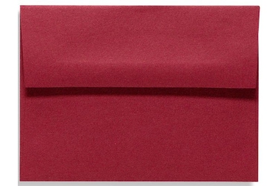 LUX® 5 3/4 x 8 3/4 70lbs. A9 Invitation Envelopes W/Glue, Garnet Red, 50/Pack