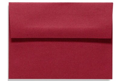 LUX® 5 3/4 x 8 3/4 70lbs. A9 Invitation Envelopes W/Glue, Garnet Red, 50/Pack