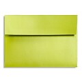 LUX® 92lbs. 5 3/4 x 8 3/4 Square Flap A9 Envelopes W/Glue, Glowing Green, 500/BX