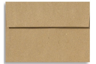 Lux® 5 3/4 x 8 3/4 70lbs. Square Flap Envelopes W/Peel & Press; Grocery Bag Brown, 50/Pk