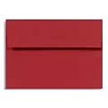 LUX 5 3/4 x 8 3/4 60lbs. Square Flap Envelopes W/Glue, Holiday Red, 50/Pack