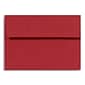 LUX 5 3/4" x 8 3/4" 60lbs. Square Flap Envelopes W/Glue, Holiday Red, 50/Pack