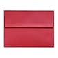 LUX 5 3/4" x 8 3/4" 80lbs. A9 Invitation Envelopes W/Glue, Jupiter Metallic Red Red, 50/Pack