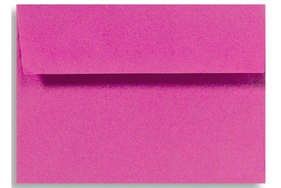 LUX 5 3/4 x 8 3/4 70lbs. A9 Invitation Envelopes W/Peel & Press, Magenta Pink, 50/Pack