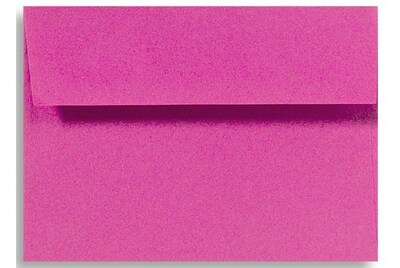 LUX 5 3/4 x 8 3/4 70lbs. A9 Invitation Envelopes W/Peel & Press, Magenta Pink, 50/Pack