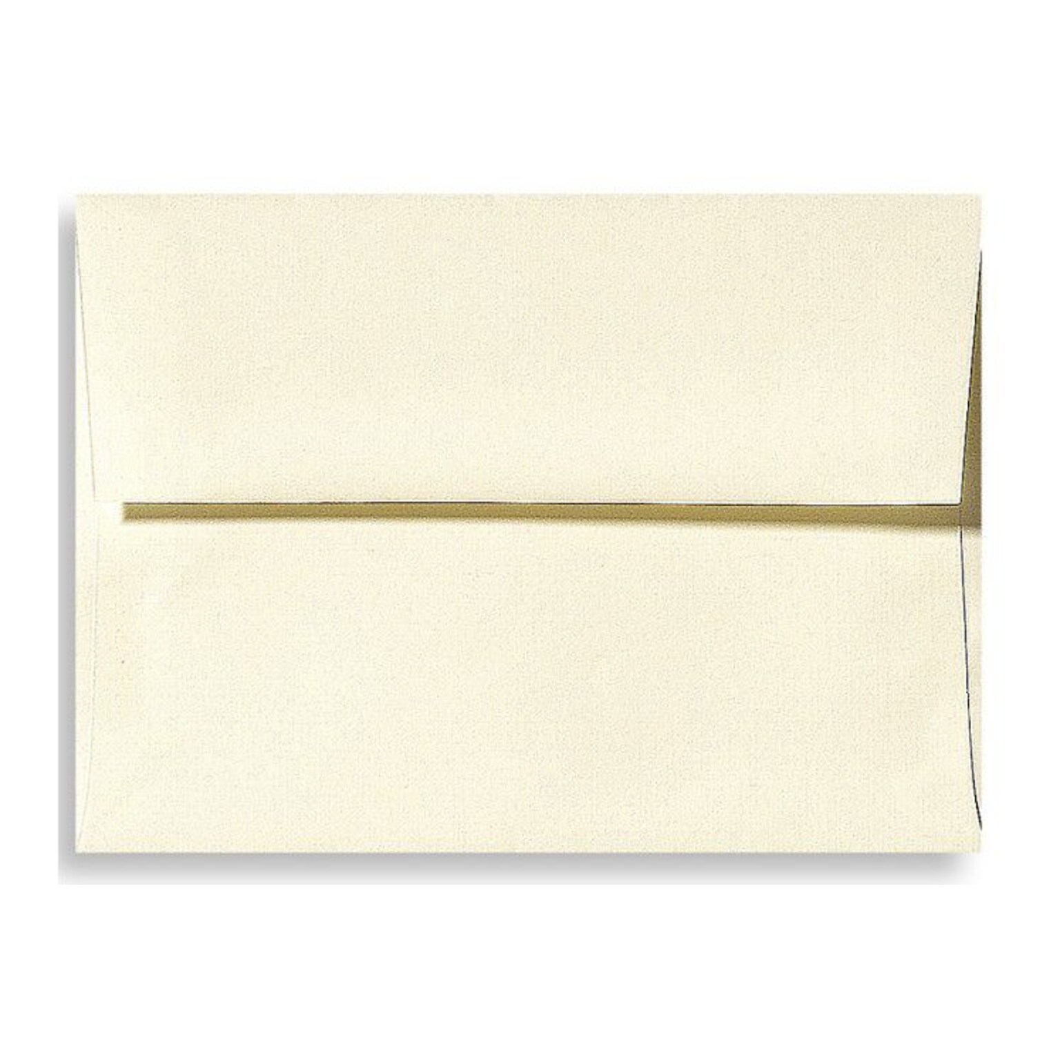LUX® 70lb 5 3/4x8 3/4 Square Flap Linen Envelopes W/Peel&Press; Natural, 500/BX