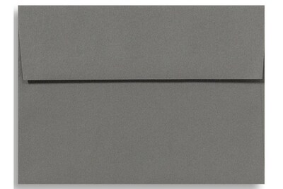 LUX 5 3/4 x 8 3/4 70lbs. A9 Invitation Envelopes W/Glue, Smoke Gray, 50/Pack