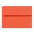 LUX® 80lb 5 3/4x8 3/4 A9 Invitation Envelopes W/Peel&Press, tangerine orange, 500/BX