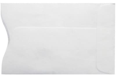 LUX Tyvek Open End #1 Coin Booklet Envelope, 2 1/4 x 3 1/2, 50/Pack (PC1801PL-50)