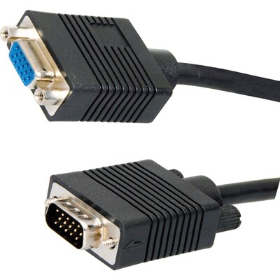 4XEM 10 VGA Monitor Extension Cable; Black