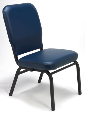 KFI® Seating Vinyl Stack Chair, Navy, 2/Ct