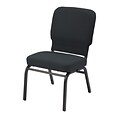 KFI® Seating Vinyl Stack Chair, Black, 2/Ct