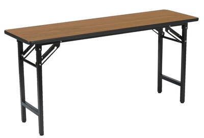 KFI® Seating TFD Series 60W x 24D Melamine Multi-Purpose Training/Utility Table, Medium Oak, 2/Pk