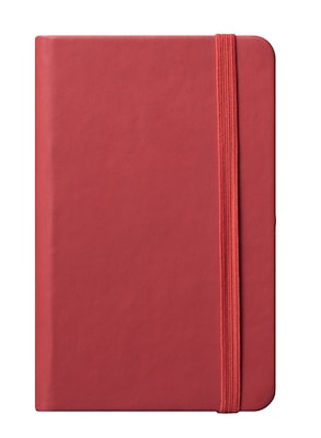 Eccolo™ Faux Leather Small Cool Jazz Pocket Journal, Red