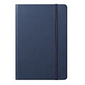 Eccolo™ Faux Leather Medium Cool Jazz Journal, Navy Blue