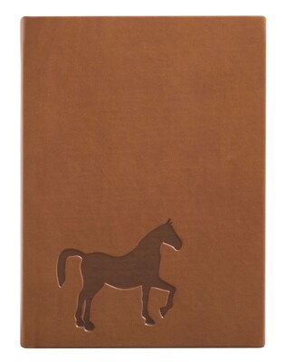 Eccolo™ Italian Faux Leather Horse Essential Collection Journal, Brown