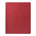 Eccolo™ Faux Leather Simple Desk Size Journal, Red