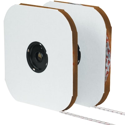 Tape Logic 3/8 Individual Tape Loop Dot, White, 1800/Carton