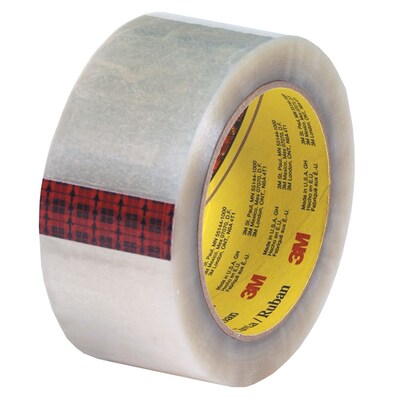 3M 2 x 55 yds. x 2.55 mil 313 Carton Sealing Tape,  Clear, 6/Pk