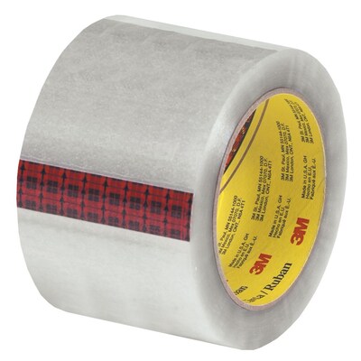 3M 313 Carton Sealing Packing Tape, 3 x 55 yds., Clear, 6/Carton (T9053136PK)