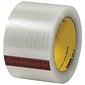 3M 371 Carton Sealing Tape, 1.9 Mil, 3" x 110 yds., Clear, 6/Carton (T9053716PK)