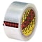 3M 375 Carton Sealing Tape, 3.1 Mil, 2 x 55 yds., Clear, 6/Pack (T9013756PK)