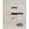 Mini Grid Unit, 12 Shelves, White