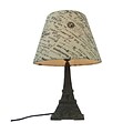 Simple Designs Eiffel Tower Lamp With Paris Shade, Blue Slate Finish