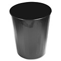 Genuine Joe® Fire Safe Trash Can, 6 Gallon, Black, 14H x 13D