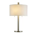 Adesso® Boulevard 28H Incandescent Table Lamp, Brushed Steel (4066-22)
