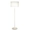 Adesso® Oslo 60H White Floor Lamp with White Japanese Paper Drum Shade (6237-02)
