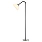 Adesso® Gander 71"H Floor Lamp, Black with White Plastic Shade (7007-01)