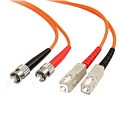StarTech 6.6 2m Multimode 62.5/125 ST - SC Duplex Fiber Patch Cable, Orange