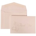 JAM Paper® Thank You Cards Set, Bright White with Wedding Theme, 104 Note Cards with 100 Envelopes (BW87152)