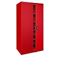 Sandusky Elite 72H Steel Storage Cabinet with 5 Shelves, Red (EA4R361872-01)