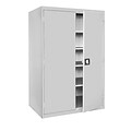 Sandusky Elite 78H Recessed Handle Steel Storage Cabinet with 5 Shelves, Dove Gray (EA4R462478-05)