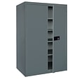 Sandusky Elite 78H Keyless Electronic Welded Steel Storage Cabinet with 5 Shelves, Charcoal (EA4E462478-02)