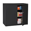 Sandusky Elite 42H Counter Height Steel Cabinet with 3 Shelves, Black (EA2R462442-09)