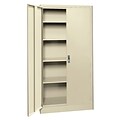 Sandusky Elite 72H Radius Edge Steel Storage Cabinet with 5 Shelves, Putty (ER4P361872-07)