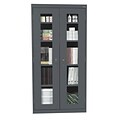 Sandusky See Thru 78H Clearview Steel Storage Cabinet with 5 Shelves, Charcoal (EA4V362478-02)