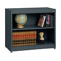 Sandusky® Elite 30 2-Shelf Radius Edge Steel Stationary Bookcase, Charcoal (BA1R361830-02)