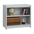 Sandusky® Elite 30 2-Shelf Radius Edge Steel Stationary Bookcase, Dove Gray (BA1R361830-05)