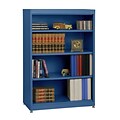 Sandusky® Elite 52 4-Shelf Radius Edge Steel Stationary Bookcase, Blue (BA3R361852-06)