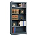 Sandusky® Elite 72 5-Shelf Radius Edge Steel Stationary Bookcase, Charcoal (BA4R361872-02)