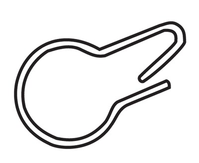 Deflect-o® 2 3/4" Metal Pear Clip, 25/Pack
