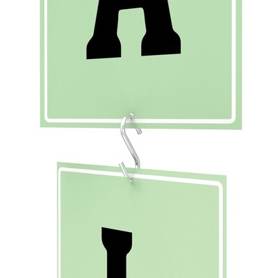 Deflecto® S Hook, 1", 50/Pack (20013)