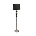 Ore International® 150W Stack Orb Floor Lamp, Ceramic Black