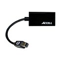 Accell UltraAV Mini Display Port 1.1 to HDMI 1.4 Passive Adapter; Black