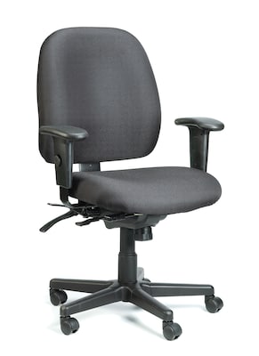 Raynor Eurotech Fabric 4 x 4 Multi-function Task Chair, Black