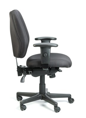 Raynor Eurotech Fabric 4 x 4 Multi-function Task Chair, Black